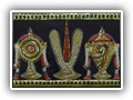 Vishnu Symbol Tanjore Painting